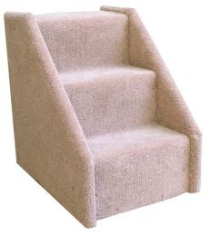 Mini 3 Step Dog Steps (Color: Beige)
