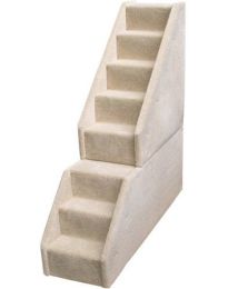 Bear Stairs Mini 8 Step Dog Steps (Color: Beige)