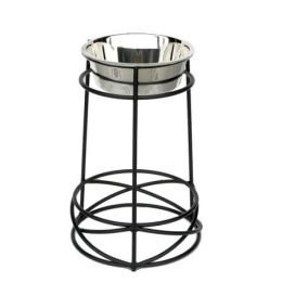 Tall Mesh Elevated Dog Bowl (size: large)
