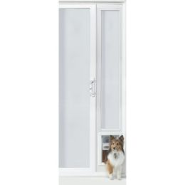 VIP Vinyl Insulated Pet Patio Door (size: Medium/92 3/4" to 94 1/2")